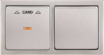 Pure stal nierdzewna: Przełącznik karty z poświatą orientacyjną, Przełącznik / przełącznik / kontroler