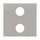 N2221.2 PL^POKRYWA PRZYCISKU 1/2 KNX -KNX-SREBRNY, srebrny