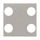 N2221.4 PL^POKRYWA PRZYCISKU 2/4 KNX -KNX-SREBRNY, srebrny