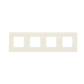 N2274.1 BL^RAMKA BASIC 4-KROTNA 2+2+2+2-MOD -ZENIT-BIAŁY, biały