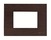 N2473 WG^Ramka 3 moduły, drewno wenge